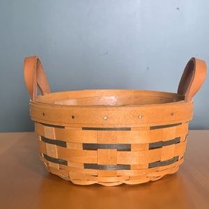 Longaberger button basket with protector